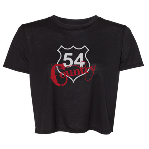 Bella +Canvas Ladies Flowy Cropped Tee Thumbnail